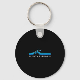 Myrtle Beach South Carolina Waves Mens Womens Boys Key Ring
