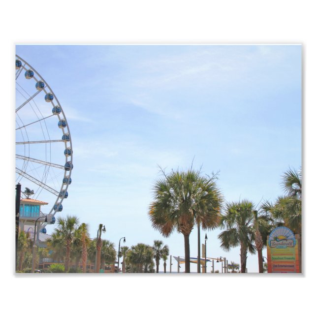 Myrtle Beach South Carollina, Skywheel Photo Print (Front)