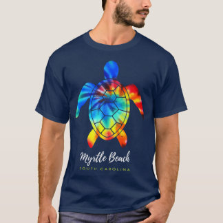 Myrtle Beach South olina Sea Turtle Tie Dye T-Shirt