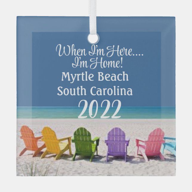 Myrtle BEACH SOUTH SC BEACH LOVER GIFT ORNAMENT (Front)