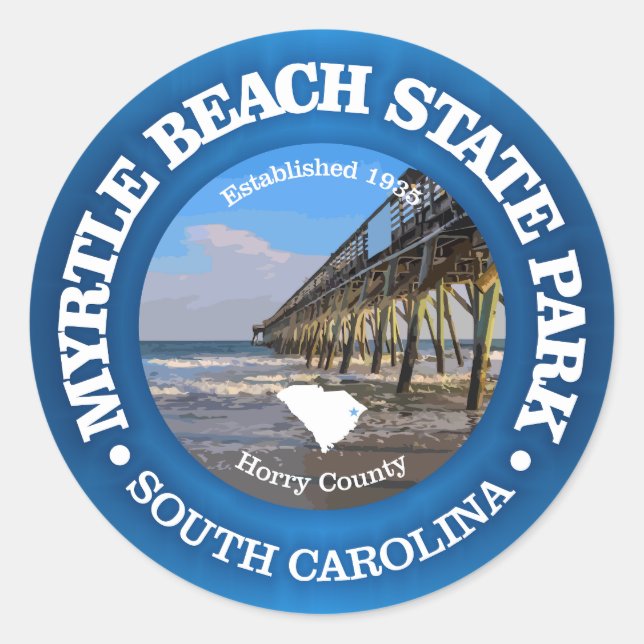 Myrtle Beach SP Classic Round Sticker (Front)