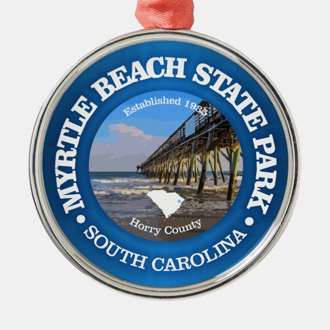 Myrtle Beach SP Metal Ornament (Front)