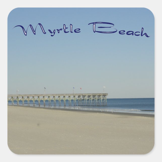 Myrtle Beach Square Sticker (Front)