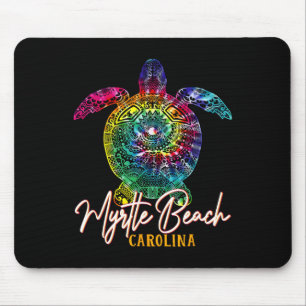 Myrtle Beach Tie Dye Sea Turtle Carolina Family Va Mouse Pad