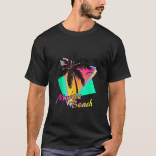 Myrtle Beach Tropical Summer Palm Tree Sunset Tank