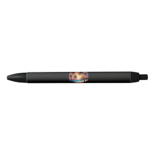 Myrtle Beach Vacation Surfer  Black Ink Pen