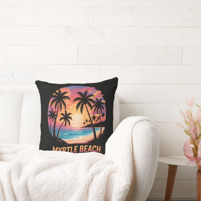 Myrtle Beach Vacation Surfer  Cushion (Couch)