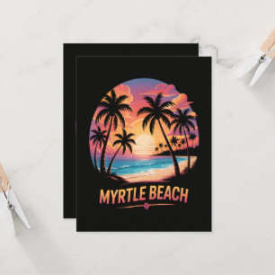 Myrtle Beach Vacation Surfer Invitation