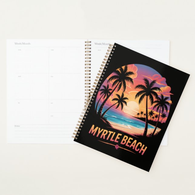 Myrtle Beach Vacation Surfer  Planner (Display)