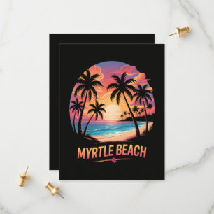 Myrtle Beach Vacation Surfer Save The Date