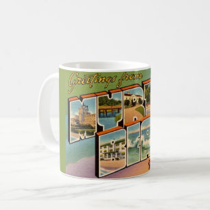 Myrtle Beach Vintage Postcard Coffee Mug