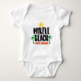 Myrtle Beach Watercolor Baby Bodysuit