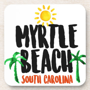 Myrtle Beach Watercolor Coaster