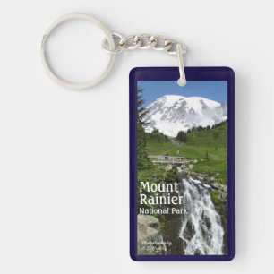 Myrtle Falls (Mount Rainier N.P.) with text Key Ring