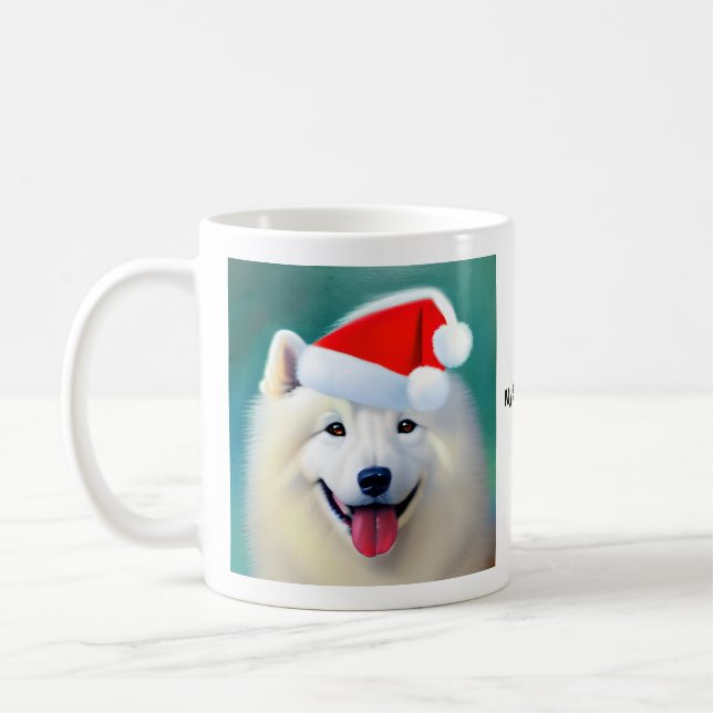 MySamoyed Personalised Gift Idea Cute Samoyed Coffee Mug (Left)