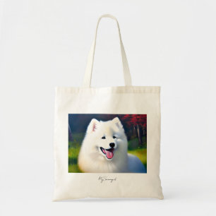 MySamoyed Personalized Gift Idea Cute Samoyed Tote Bag