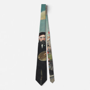 Myself Portrait Landscape 1890, Henri Rousseau Tie