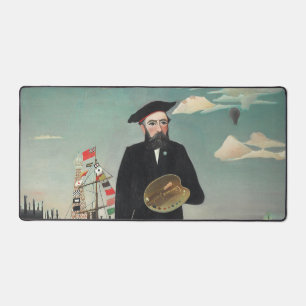 Myself: Portrait – Landscape, Henri Rousseau 1890 Desk Mat