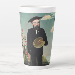 Myself: Portrait – Landscape, Henri Rousseau 1890 Latte Mug