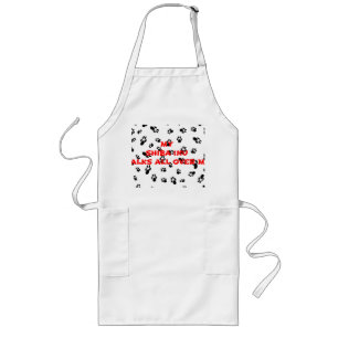 myshiba inu walks on me long apron