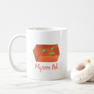 Mysore Pak Indian Sweet Bakery Pastry Chef Food Coffee Mug