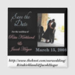 myspace magnet, http://www.theknot.com/ourweddi... magnet<br><div class="desc">me and my future hubby save the date magnet</div>