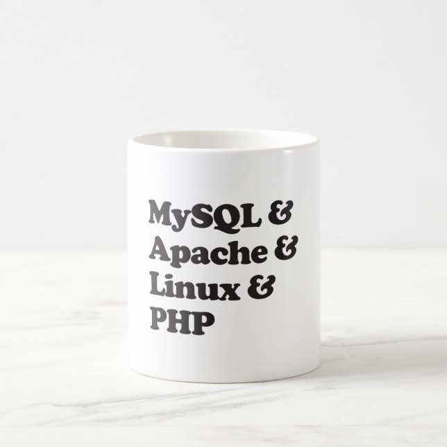 Mysql Apache Linux PHP Coffee Mug (Center)
