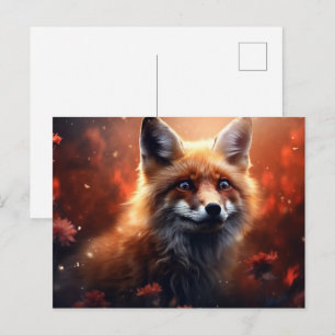 Mysteries of the Cunning Fox Postcard