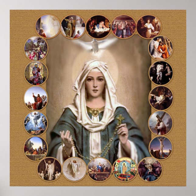 MYSTERIES OF THE HOLY ROSARY, POSTER (Front)