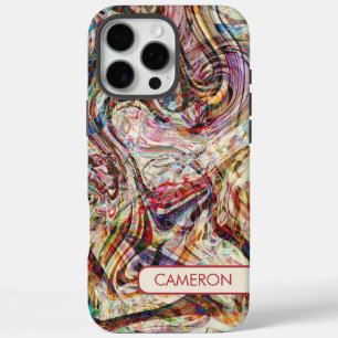 Mysterious Abstract Swirls iPhone 16 Pro Max Case