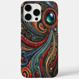 Mysterious Alien Craft Drifts Through Cosmic Art iPhone 16 Pro Max Case