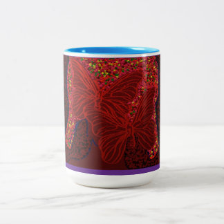 Mysterious Beauty Two-Tone Coffee Mug