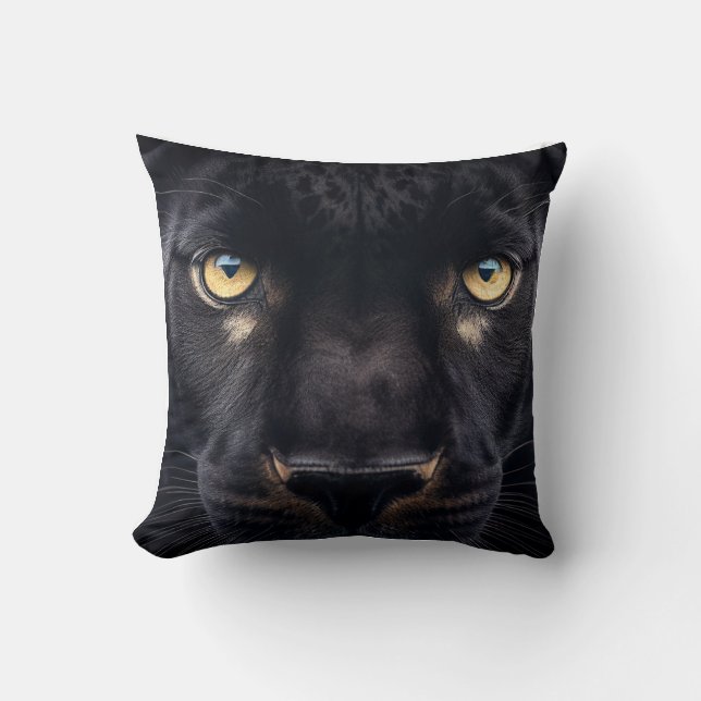Mysterious Black Panther Cushion (Front)