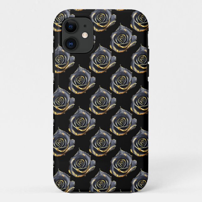 Mysterious black rose Case-Mate iPhone case (Back)