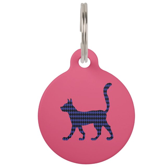 Mysterious Cat Pet ID Tag (Front)