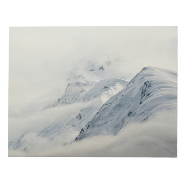 Mysterious Chugach Peaks Notepad (Front)