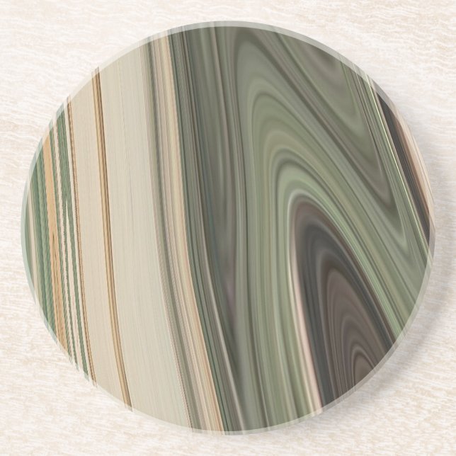 “Mysterious Earth” Ceramic Coaster (Front)
