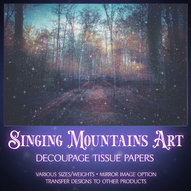 Mysterious Ethereal Enchanted Forest Tissue Paper (Creator Uploaded)