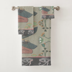 Mysterious Eye of Ra Egyptian Princess Bath Towel 
