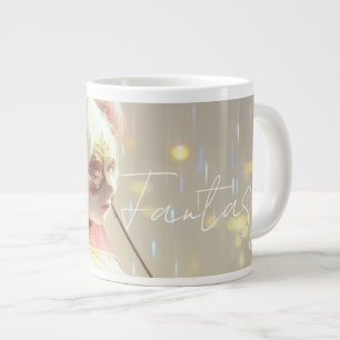 Mysterious Fantasy Girl - Ocean Art Aesthetic Large Coffee Mug