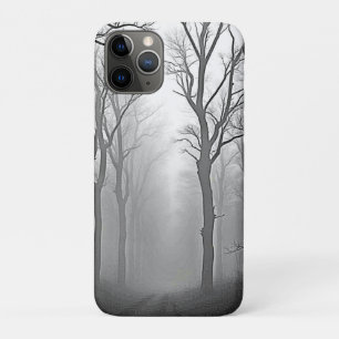 Mysterious Foggy Forest Path iPhone 11 Pro Case