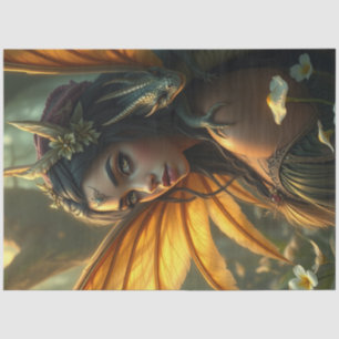 Mysterious Gothic Dragon Fairy  Tissue Paper