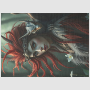 Mysterious Gothic Dragon Fairy  Tissue Paper