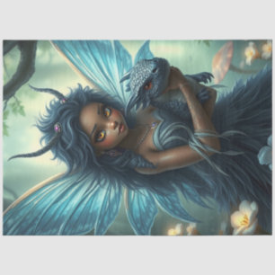 Mysterious Gothic Dragon Fairy  Tissue Paper