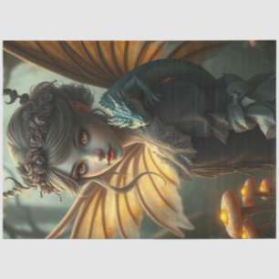 Mysterious Gothic Dragon Fairy  Tissue Paper