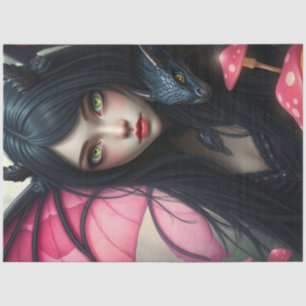 Mysterious Gothic Dragon Fairy  Tissue Paper