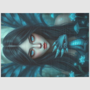 Mysterious Gothic Dragon Fairy  Tissue Paper