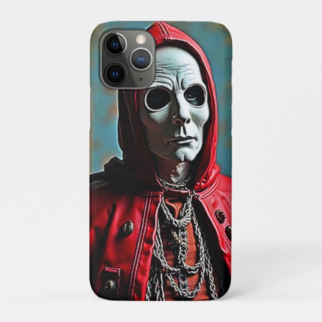 Mysterious Hooded Skull Figure Case-Mate iPhone Case (Back)