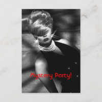 Mysterious Jewellery Heist Mystery Party Invitatio