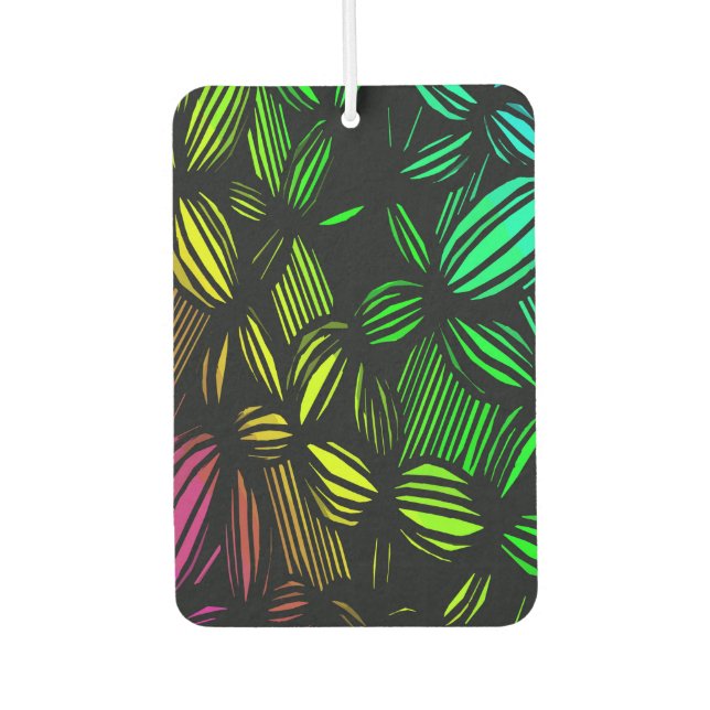 Mysterious lines car air freshener (Front)